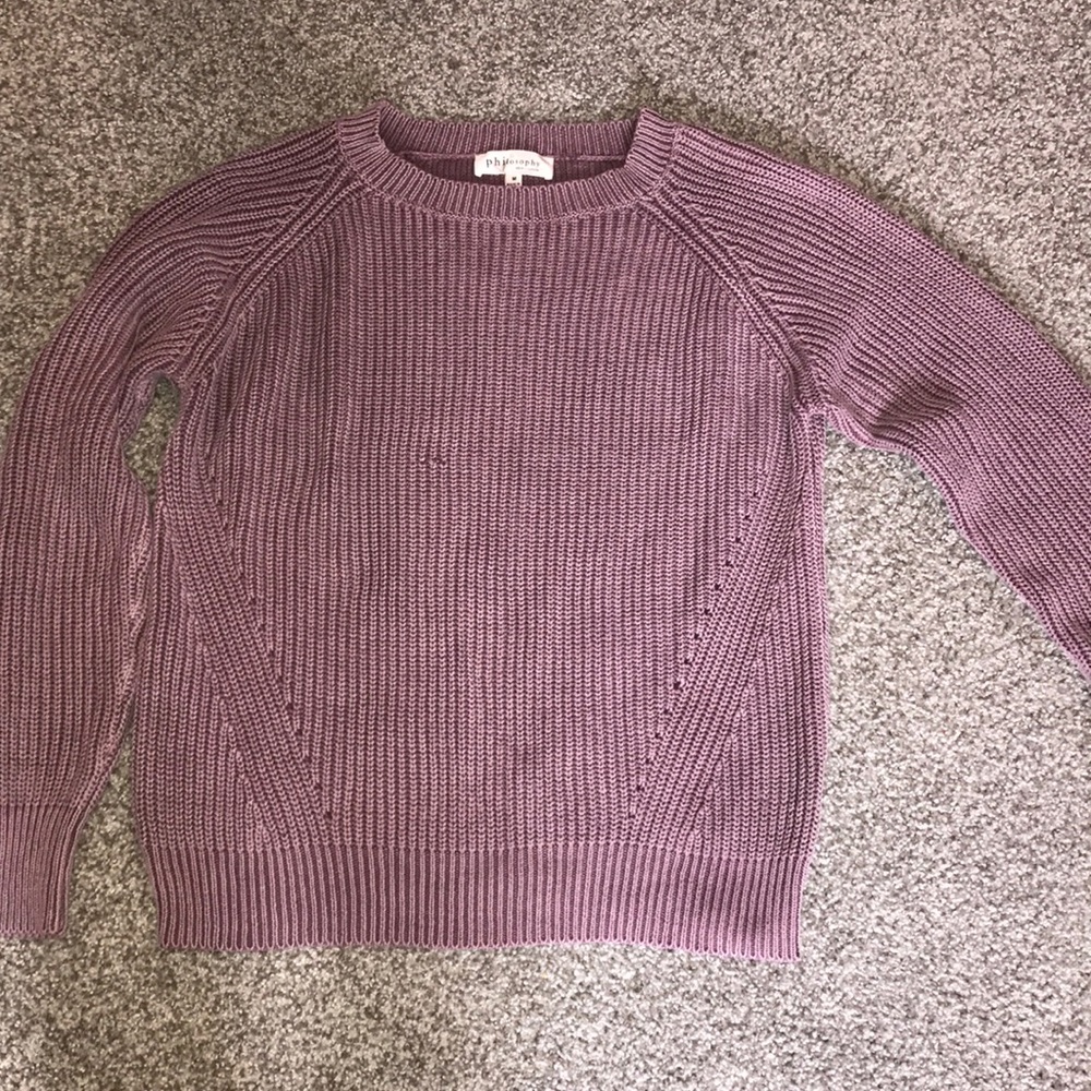 Philosophy purple sweater